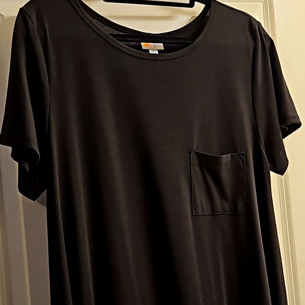 Lula Roe Carly XL high low dress black